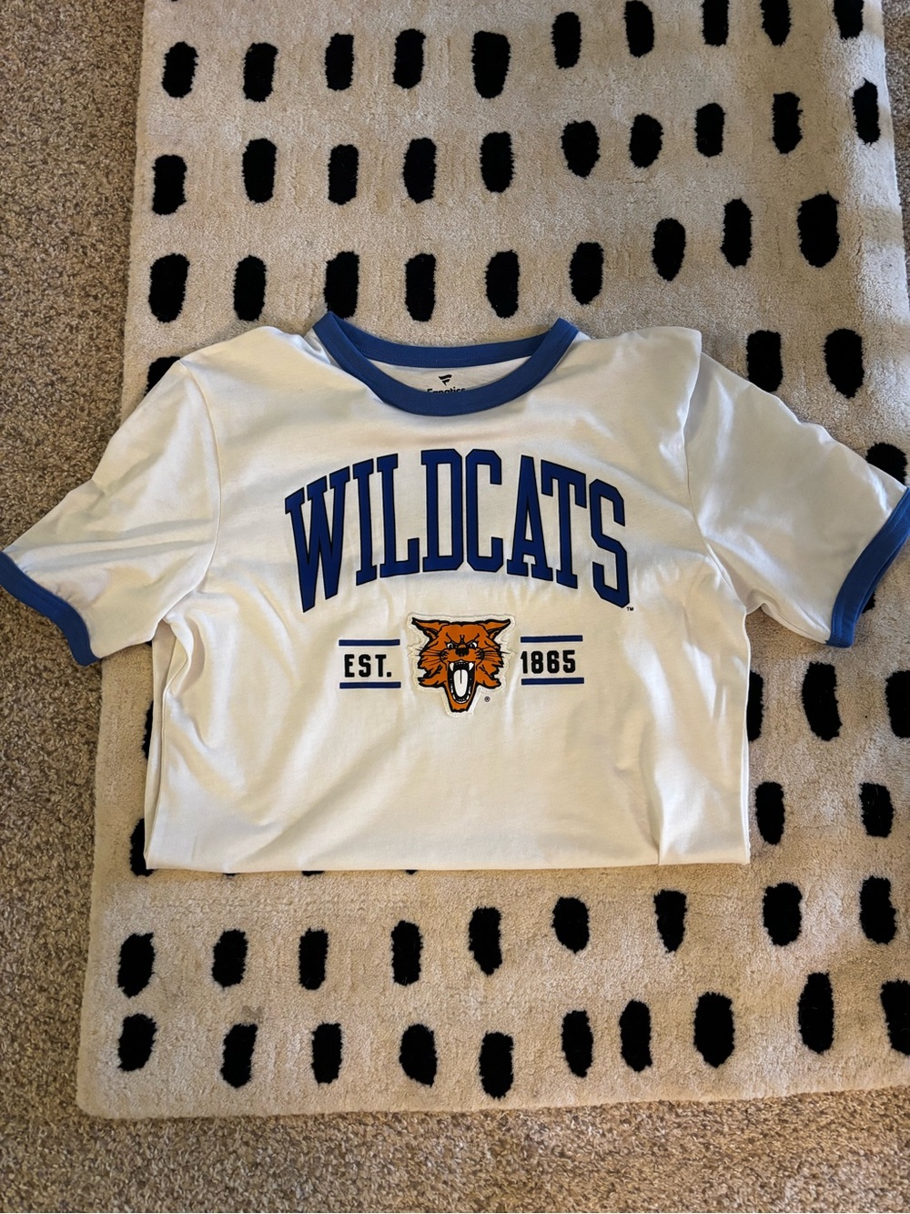 💙Kentucky Wildcats White & Blue Ringer Tee - Kids